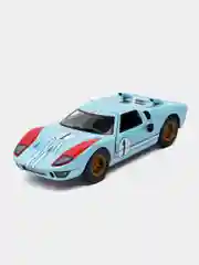 Голубой металлическая машинка 1:32 1966 Ford GT40 MKII KT5427D KT5427DF