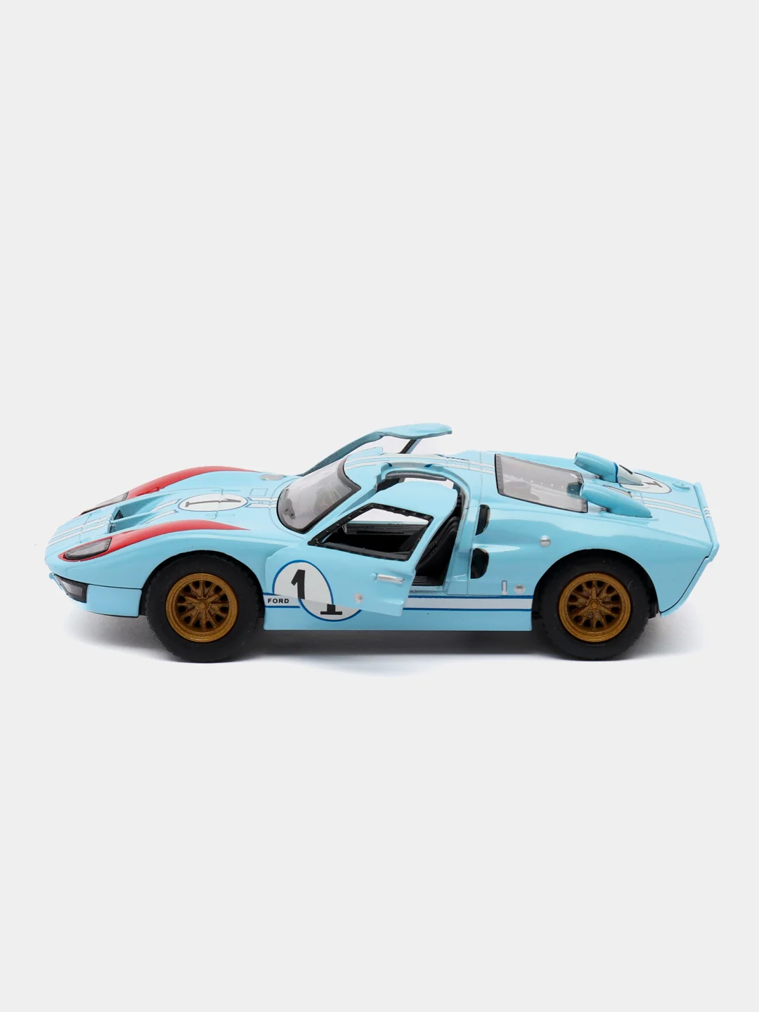 Голубой металлическая машинка 1:32 1966 Ford GT40 MKII KT5427D KT5427DF