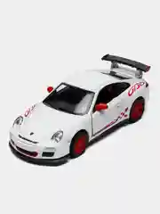 Белый 2010 Porsche 911 GST RS KINSMART KT5352D
