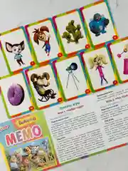 Карточная настольная игра для детей Мэмори Мемо тренируем память Барбоскины мульт герои