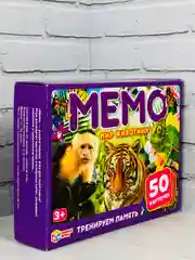 Развивающая детская настольная игра Карточная мемо мэмори Мир животных Тренируем память