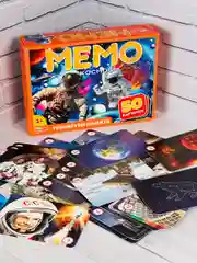 Настольная игра для детей Мэмори Мемори Космос космонавт планеты звезды 50 мемо карточек