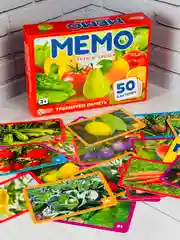 Настольные игры Мэмори для развития малышей Мемори Мемо Фрукты овощи Тренируем память