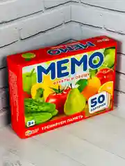 Настольные игры Мэмори для развития малышей Мемори Мемо Фрукты овощи Тренируем память