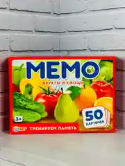 Настольные игры Мэмори для развития малышей Мемори Мемо Фрукты овощи Тренируем память
