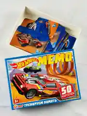 Детская настольная игра Мемори мемо Мэмори для мальчика Hot Wheels Хот вилс хотвилс мульт