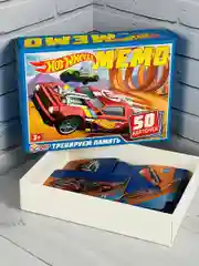 Детская настольная игра Мемори мемо Мэмори для мальчика Hot Wheels Хот вилс хотвилс мульт