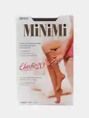 Серый гольфы женские MiNiMi ELASTIC 20 den тонкие капроновые набор 2 упаковки