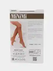 Серый гольфы женские MiNiMi ELASTIC 20 den тонкие капроновые набор 2 упаковки