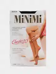 Черный гольфы женские MiNiMi ELASTIC 20 den тонкие капроновые набор 2 упаковки