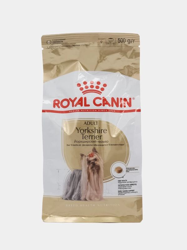 Корм сухой royal canin для взрослых собак породы йоркширский терьер 500гр