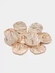 Пуговицы на ножке 20мм, 10 шт, золотые (мятые), Color Si