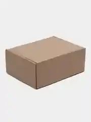 Коробка из гофрокартона крафт самосборная для подарка и для хранения размер 21*16,5*8,5 см