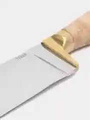 Нож узбекский Пчак 95x18, рукоять карельская береза, кожаные ножны. Ручная работа
