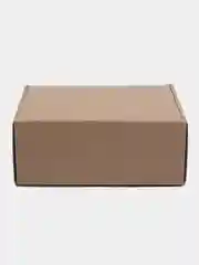 Коробка из гофрокартона крафт самосборная для подарка и для хранения размер 21*16,5*8,5 см