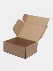 Коробка из гофрокартона крафт самосборная для подарка и для хранения размер 21*16,5*8,5 см
