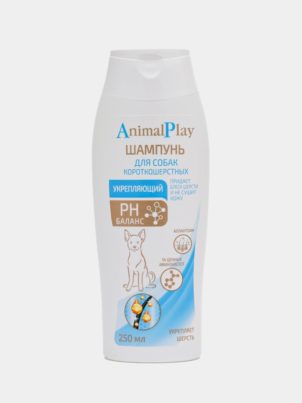 Animal Play шампунь для короткошерстных собак, 250 мл