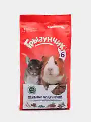 Корм-лакомство Грызунчик 6 (Зоомир) Ягодные подушечки для кроликов и грызунов, 200 г