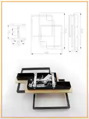 Управляемая светодиодная  потолочная люстра с пультом  Estares WOODY LOFT 85W, до 25 кв.м