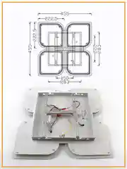 Управляемая потолочная светодиодная люстра без пульта Estares Aero 70W ON/OFF ,до 20 кв.м