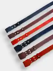 Ошейник из натуральной кожи для крупных собак,  двуслойный, усиленный с подпряжником
