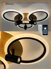 Управляемая потолочная люстра светодиодная с пультом Estares SONNE downlight 80W,до25 кв.м