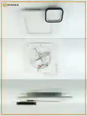 Управляемая потолочная светодиодная люстра без пульта Estares SUVON 90W ON/OFF ,до 20 кв.м