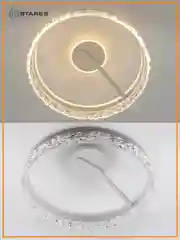 Управляемая потолочная люстра светодиодная с пультом Estares STELLA C ICE 90W, до25 кв.м
