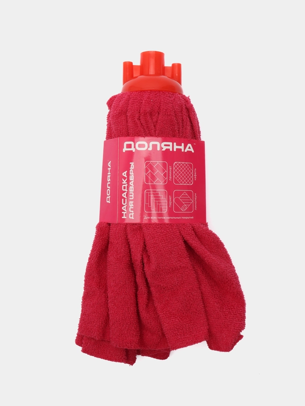 Насадка для швабры Доляна Юбочка цельная, микрофибра, цвет МИКС