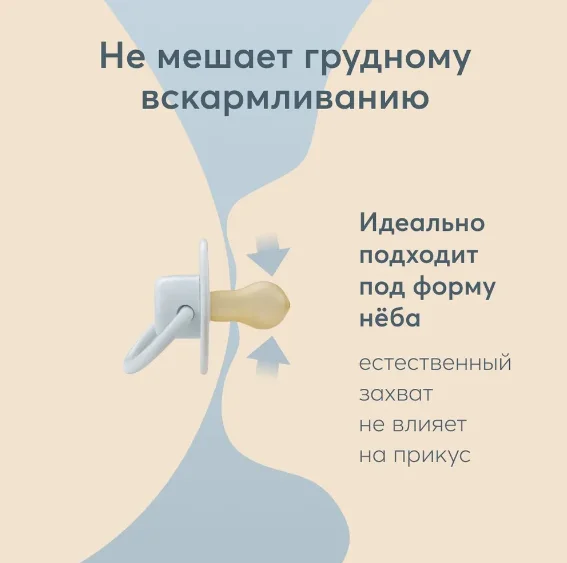Соска-пустышка Happy Baby, латекс, вишня, 6-12 месяцев