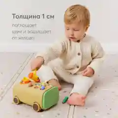 Складной игровой развивающий коврик детский Happy Baby Soft Floor "Камень"
