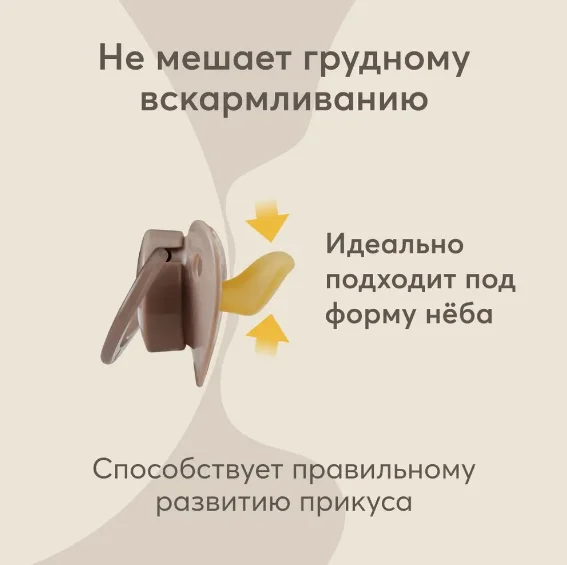 Соска-пустышка латексная с колпачком Happy Baby "Мишка", 0+