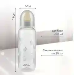 Бутылочка с латексной соской Happy Baby "Кролик", 250 мл