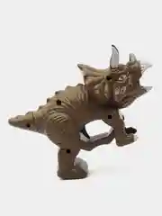 Коричневый игрушечный пистолет, с мягкими пулями, в виде динозавра
