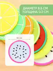 Кухонная силиконовая подставка под горячее, комплект из 6 шт