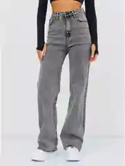 Серебряный женские джинсы широкие wide leg трубы палаццо