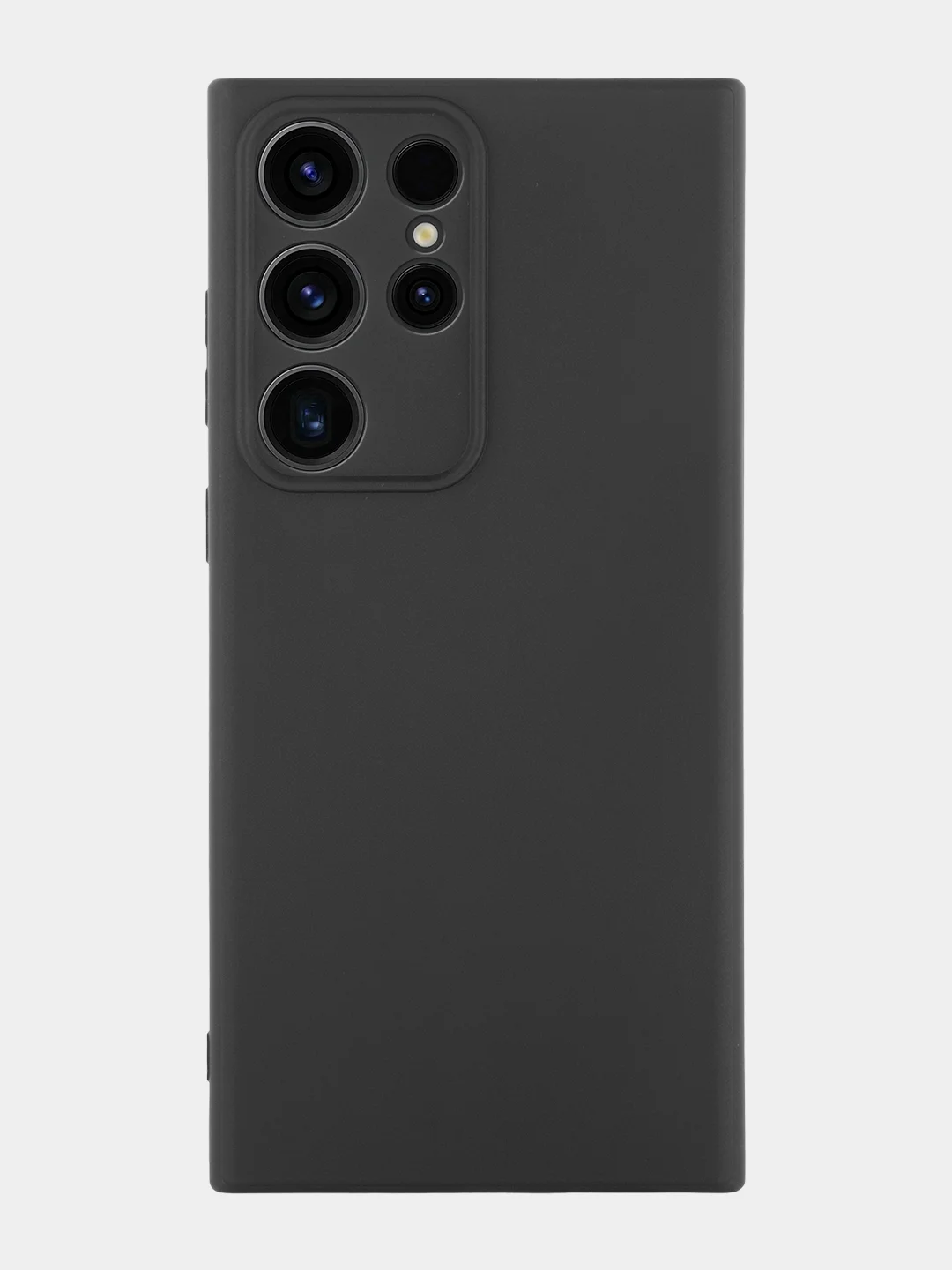 Черный чехол для Samsung Galaxy S23/ S23 FE/ S23+/ S23 Ultra BROSCORP силиконовый с защитой камер