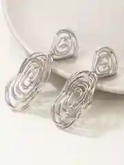 Серьги женские массивные, геометричные пусеты