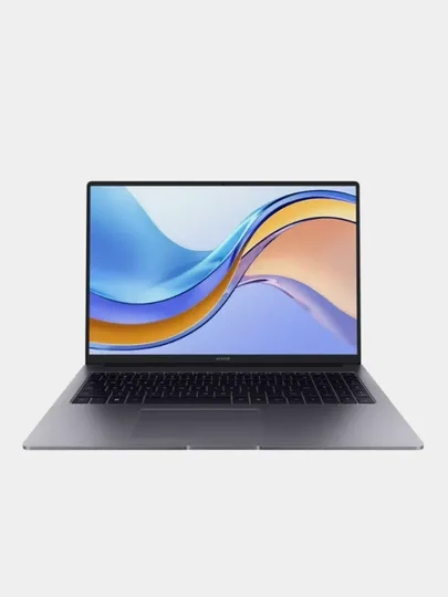 Ноутбук HONOR MagicBook X16  i5-12450H, RAM 8Гб, SSD 512Гб, Intel UHD Graphics, DOS, серый