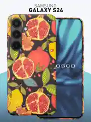 Красный чехол для Samsung Galaxy A54 A34 A24 S23 S24 с принтом пластиковый ROSCO матовый тонкий