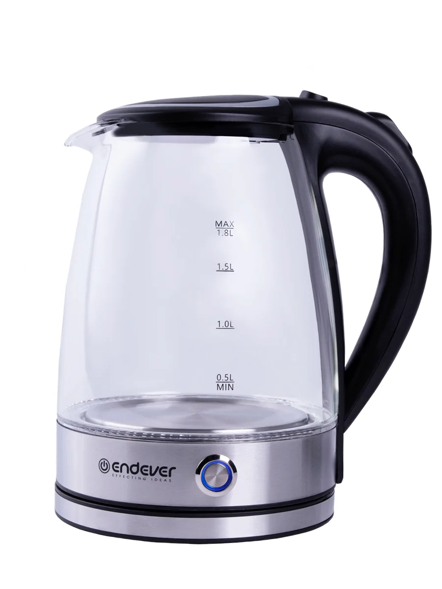 Черный электрический чайник Endever SkyLine KR-345G