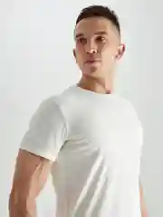 Белый футболка мужская, однотонная, классическая