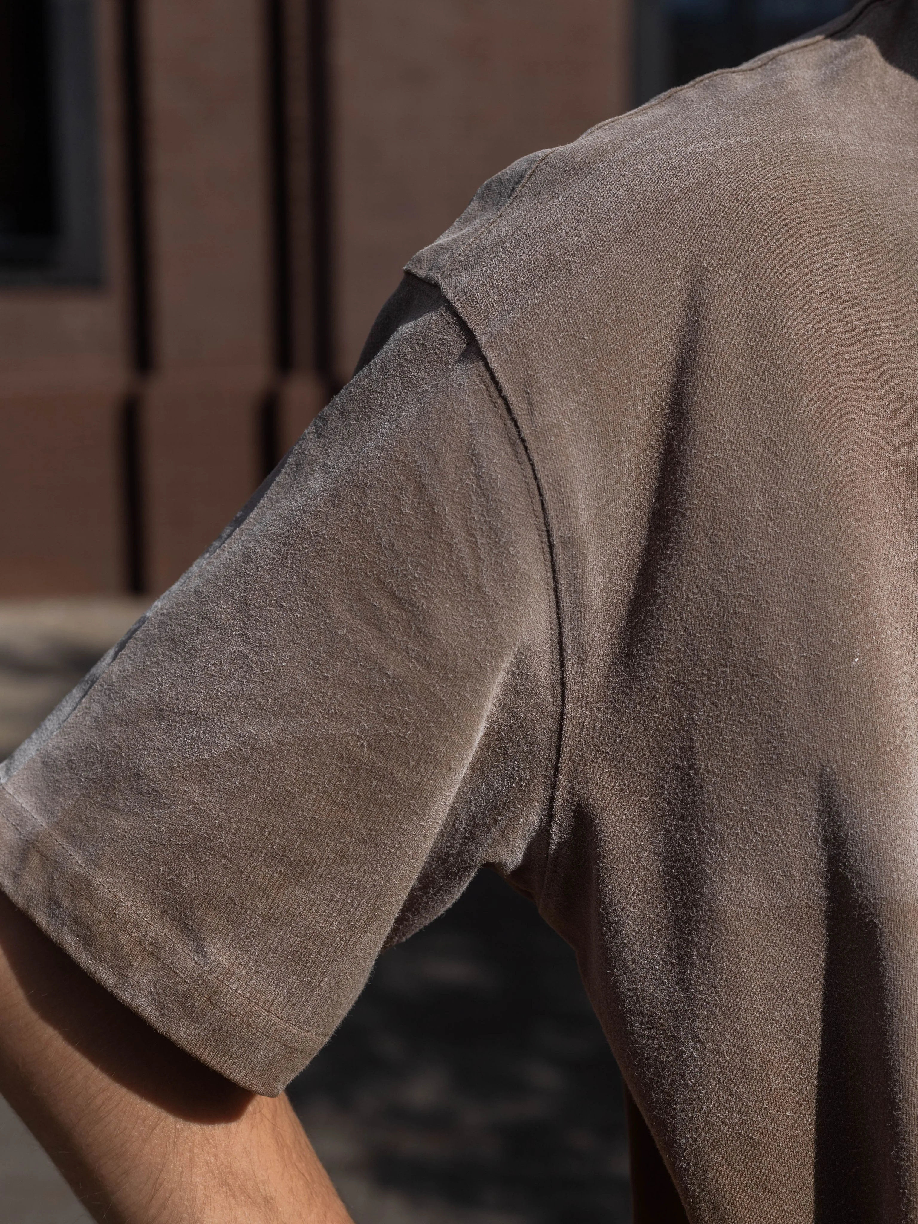 Коричневый футболка вареная оверсайз, варенка oversize, винтаж