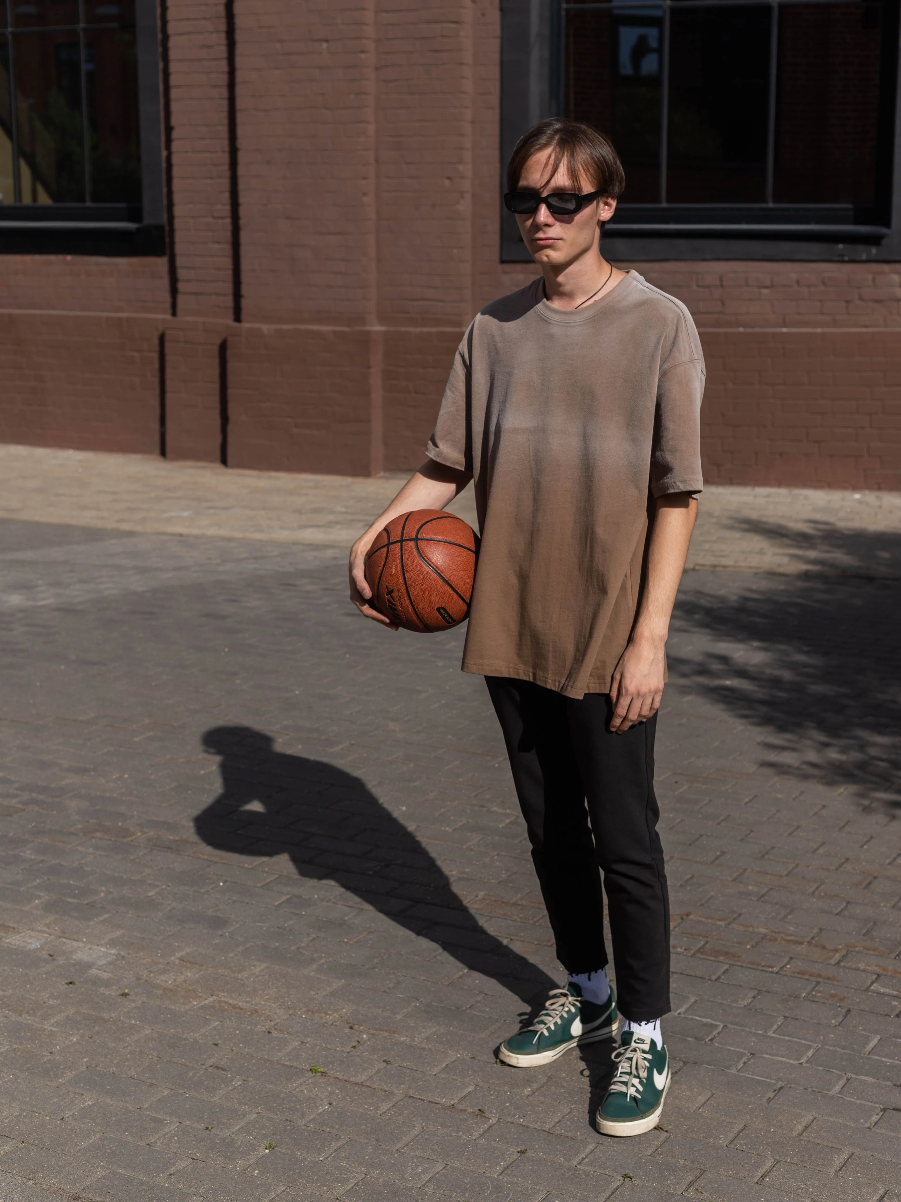Коричневый футболка вареная оверсайз, варенка oversize, винтаж
