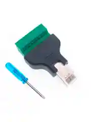 Переходник штекер разъём RJ-45 под винт, клеммная колодка 8 Pin Ethernet, адаптер