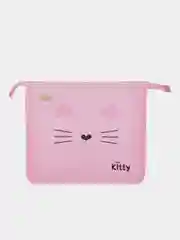 Папка для тетрадей Комус Kitty, А5, на молнии, пластик