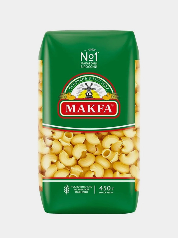 Макаронные изделия MAKFA Улитки, 450 г