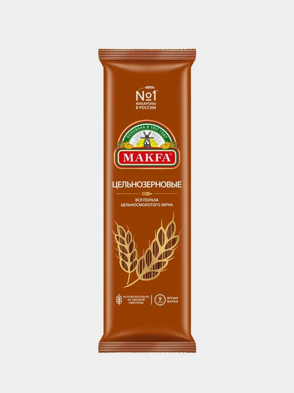 Макаронные изделия Makfa, цельнозерновые, спагетти, 500 г