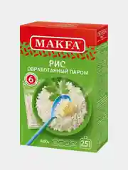 Рис Makfa, длиннозерный, обработанный паром, 400 г