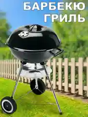 Черный гриль мангал уличный, барбекю Green Glade AK17F